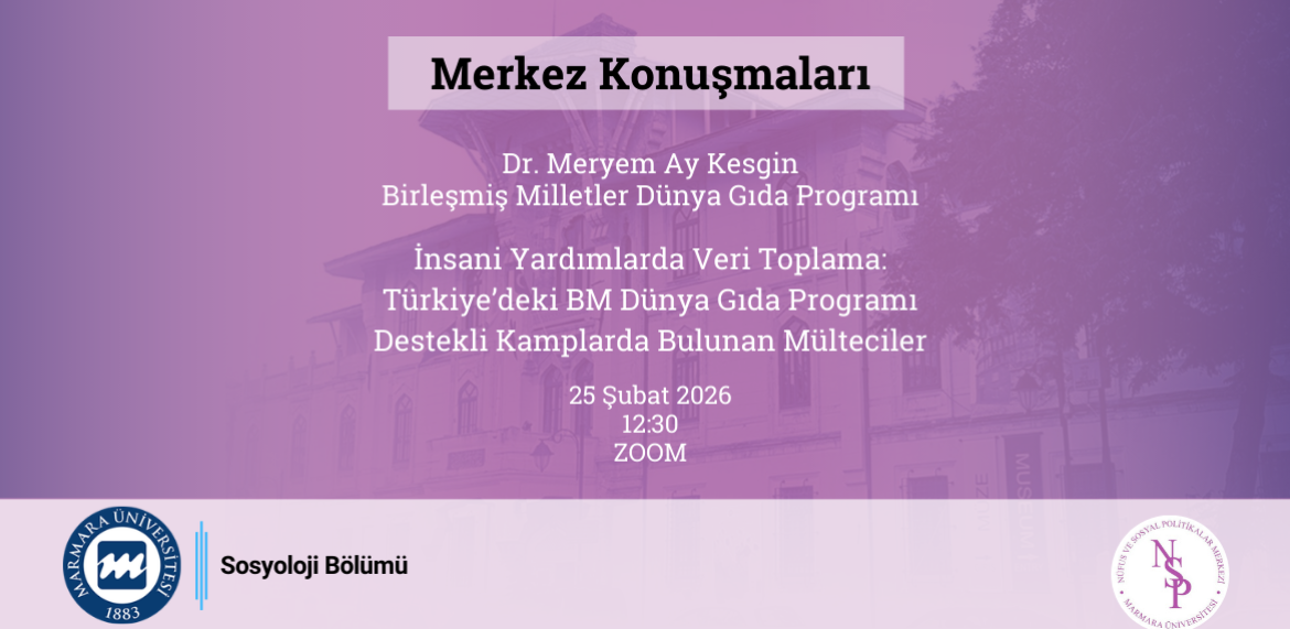 İnsani Yardımlarda Veri Toplama: Türkiye’deki BM Dünya Gıda Programı Destekli Kamplarda Bulunan Mülteciler