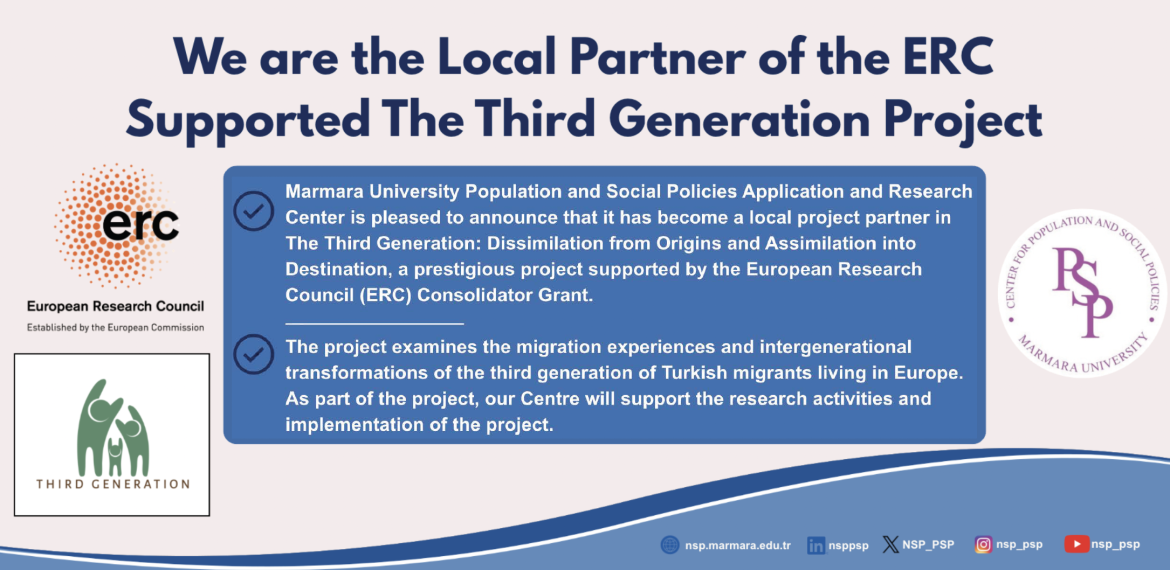 We are the Local Partner of the ERC Supported The Third Generation Project